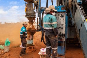 Drilling operators on site